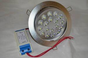 即決！省エネ・LED 18W DL ダウンライト　白色　6000ｋ