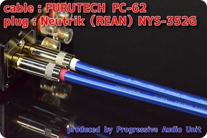 ■■ FURUTECH FC-62＋RCA Gp_plug（NYS352G）/0.30m×2本