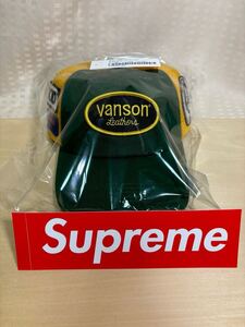 希少 新品 Supreme HYSTERIC GLAMOUR VANSON LEATHERS Mesh Back 6-panel Cap Green シュプリーム ヒステリックグラマー 帽子 緑 キャップ