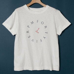 メール便◯ 45R フォーティファイブアール 半袖Tシャツ 白T コットンTシャツ ホワイト 白 サイズ3 レディース 綿100％ カジュアル シンプル