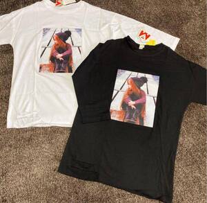 新品　転写プリント　ダメージ風7分丈ロンT160 韓国ブランド　JENNI系　半袖 長袖　Tシャツ