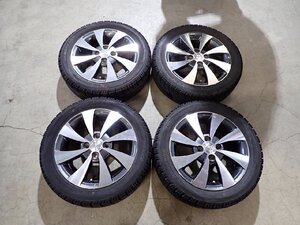 YS14362【送料無料165/60R15】マツダ純正 フレアクロスオーバー等 ハスラーにも 中古スタッドレスセット★15×4.5J 100/4H ET45★