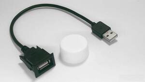 汎用 超小型USB延長ケーブル（パネルスイッチホール サービスホール USB電源ポート USB給電ポート USB充電ポート(2)