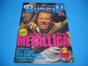 ★BURRN!★METALLICA【2000年2月】屍忌蛇VOLCANO / QUEENSRYCHE / FIREBIRD / インペリテリ / YNGWIE MALMSTEEN / ドッケン / GINGER /KORN