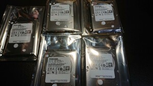 320GB HDD 2.5インチ 5台/SATA/5400rpm/TOSHIBA