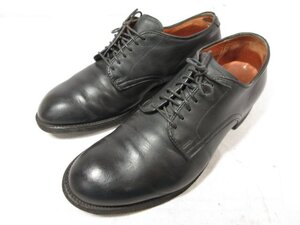 訳あり 【ALDEN オールデン】 53507 カーフレザー プレーントゥ 外羽根 ドレスシューズ 靴 (メンズ) size6D ブラック ◯30MZA6925○