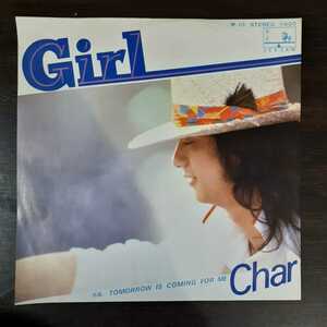 【倉庫在庫品】 char GIRL/ tomorrow is coming for me/ 7インチレコード