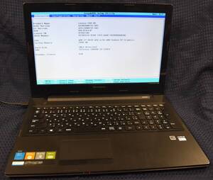 起動確認のみ(ジャンク扱い) Lenovo G50-45 CPU:AMD E1-6010 RAM:2G HDD:無し (管:KP228