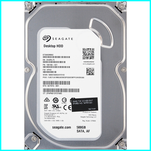 Seagate ST500DM002-1SB10A-021 FW:HPH3 DTO:827976-001 3.5インチ SATA600 500GB 8294回 7736時間