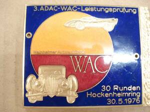 ADAC WAC 1976年　カーバッジ