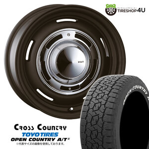 4本セット クリムソン クロスカントリー CROSSCOUNTRY 17x7.0J 10/108/114.3 +47 MB TOYO トーヨー オープンカントリー A/T3W 225/65R17 WL