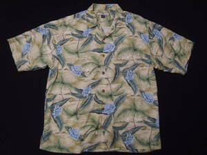 ◆古着卸USA■Tommy Bahama☆ハワイアンシャツ★★★M　　100% SILK　 アメリカ直輸入　SALE お見逃しなく!