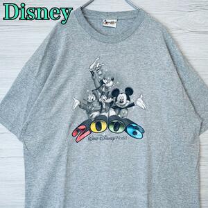 【入手困難】Disney ディズニー　ミッキー　Tシャツ　半袖　海外輸入　一点物　キャラクター　ゆったり　オーバーサイズ　ディズニーランド