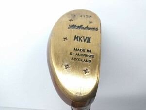 ◇稀少 ビンテージ ST.ANDREWS MKⅦ 7 SA4138 オールドパター ヒッコリー 木製 DE BEERS CARAT CLUB 34.5インチ 0307B16 @140◇