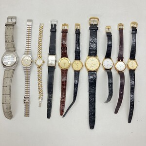 D101-□ 腕時計 10点セット CASIO RADO KIMIJIMA SEIKO DOLCE EXCELINE GUCCI LONGINES 手巻き クォーツ ソーラー レディース メンズ