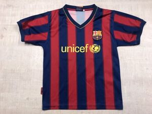 FCバルセロナ Messi メッシ サッカー リーガエスパニョーラ クラブチーム レプリカ 半袖ゲームTシャツ ユニフォーム 子供服 キッズ サイズ8