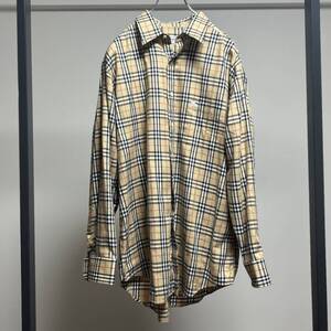 Burberryバーバリーオーバーサイズ/ビッグシルエットノバチェック柄シャツL