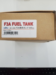 【新品】K&S F3A用 燃料タンク(600cc)