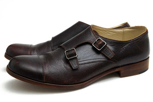 junhashimoto ジュンハシモト ビジネスシューズ S26 DOUBLE MONK STRAP heavy horse 米国 ホーウィン社 ホースレザー 馬革