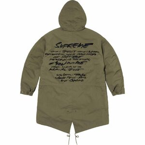 【Mサイズ】Supreme 24SS Futura fishtail Parka Olive シュプリーム フューチュラ フィッシュテール M-65 パーカー モッズコート Alpha