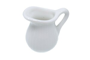 日本製 1人用 スタンドライン ミルクピッチャー 1人用 ミルクポット ミニクリーマー 白い陶器 業務用 ACS WEB SHOPオリジナル