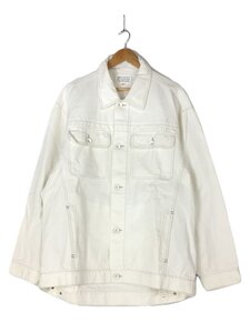 Maison Margiela◆WHITE DENIM JACKET/デニムジャケット/Gジャン/XS/コットン/ホワイト/レディース