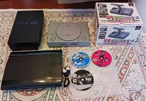 通電可【ジャンク ゲーム機 本体 周辺 まとめセット】PS2 PS3 PS アケコン 他 ソフト 等　送料無料　詰め合わせ　cech-4300c