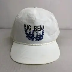 【USA古着】COBRA製 BIG BEND ビンテージ トラッカーキャップ 白