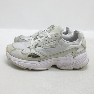 Q■【24cm】アディダス/ADIDAS FALCON W ファルコン B28128 ランニングシューズ■白/LADIES/42【中古】