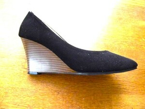 美品　SHOES ALWTO　ウエッジソールパンプス　L