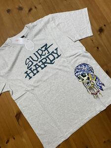 ★ ED HARDY エドハーディ　プリント半袖Tシャツ　ライトグレー　LL 新品　SURF HARDY 2728