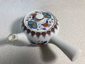 有田焼 萩窯 急須 金彩草花文 茶器 茶道具〈O-532〉