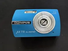 [ジャンク]OLYMPUS デジカメ U-710 ブルー 本体のみ