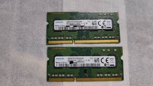 4GB 2枚組 (合計 8GB) PC3L-12800S DDR3-1600 S.O.DIMM 204pin 1Rx8 Samsung サムスン 