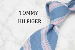 【美品】TOMMY HILFIGER トミーヒルフィガー A-947 ブランド ネクタイ 良品 古着 卸 USED オールド SILK