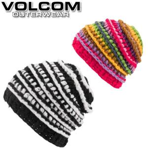 ★新品★完売品★定価¥6,050★22-23 VOLCOM ボルコム RAV CROCHETビーニー ローゲージニット RED マルチカラー スノーボード ★