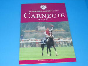 匿名送料無料 ★非売品 種牡馬カタログ ☆母仔二代 凱旋門賞 仏GⅠ 制覇【 CARNEGIE カーネギー 】1991生 父サドラーズウェルズ ★即決！