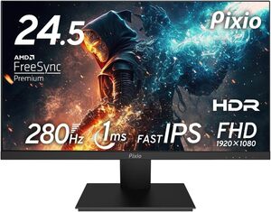 Pixio PX259 Prime ゲーミングモニター 24.5インチ FHD IPS 280Hz 1ms