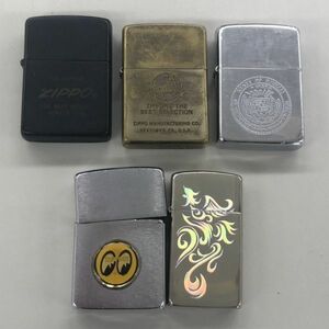 C015-00000▲Zippo ジッポ オイルライター トライバル柄 HAWAII 筆記体ロゴ 5点セット 喫煙具 スリム