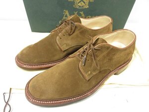 超美品 【ALDEN オールデン】 29336F スエード プレーントゥ 外羽根 シューズ 紳士靴 (メンズ) size7D ブラウン系 □30MZA6599□