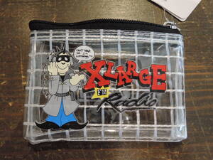 X-LARGE XLARGE エクストララージ GRAFFITI COIN PURSE クリア ミニポーチ 2024 公式HP、ZOZOTOWN 完売 最新人気商品 送料￥180～