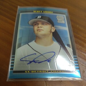 2002 bowmanchrome scott moore autograph