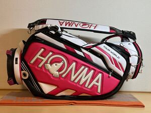 【希少美品】ホンマ イボミ ツアーワールド キャディバッグ ツアーモデル 3点式 スタッフバッグ HONMA オマケ付き