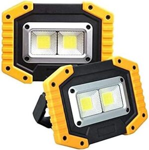 30W LED充電式 投光器 ポータブル 作業灯 屋外照明 ワークライト usb充電式 LED投光器 夜釣り 停電対応 防災対策 登山 2個セット