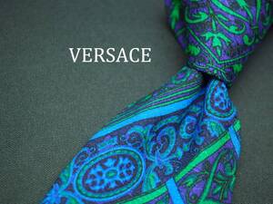 美品【VERSACE ヴェルサーチ】 C1416 SILK ブランド ネクタイ 古着 良品