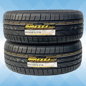 225/45R18 91W DUNLOP ダンロップ ディレッツァ DIREZZA DZ102 24年製 送料無料 2本税込 \23,900より 2