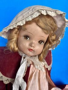 Antique 22” Horsman Flirty Eye Composition Doll 海外 即決