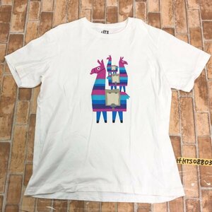 UT UNIQLO ユニクロ × FORTNITE フォートナイト メンズ ラマ 半袖Tシャツ 大きいサイズ XL 白