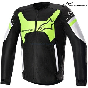 在庫あり アルパインスターズ ジャケット 3306023 T-GP X SUPERAIR JACKET ASIA BLACK WHITE GREEN FLUO(1263) サイズ:L