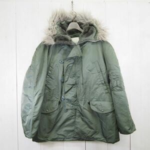 USA製 アルファインダストリーズ ALPHA INDUSTRIES N-3B フライトジャケット(L)セージ